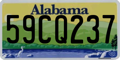 AL license plate 59CQ237