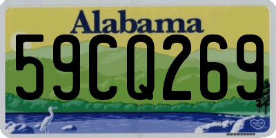 AL license plate 59CQ269