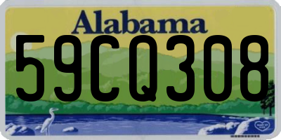 AL license plate 59CQ308