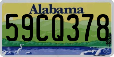 AL license plate 59CQ378