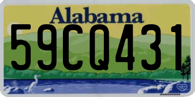 AL license plate 59CQ431