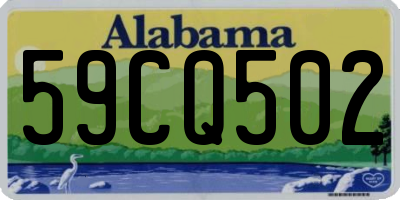 AL license plate 59CQ502