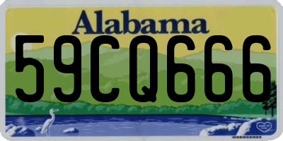 AL license plate 59CQ666