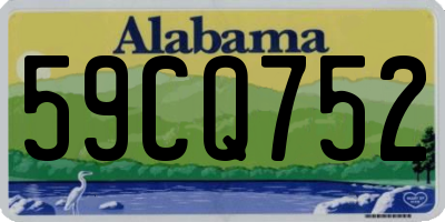AL license plate 59CQ752