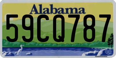 AL license plate 59CQ787