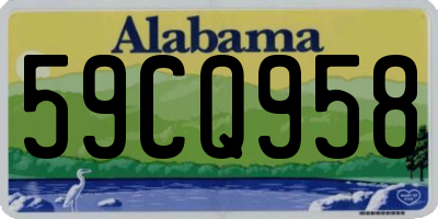 AL license plate 59CQ958