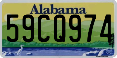 AL license plate 59CQ974