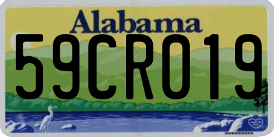 AL license plate 59CR019