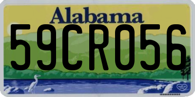 AL license plate 59CR056
