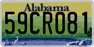 AL license plate 59CR081