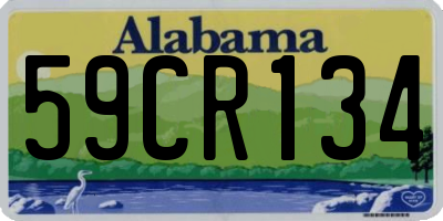 AL license plate 59CR134