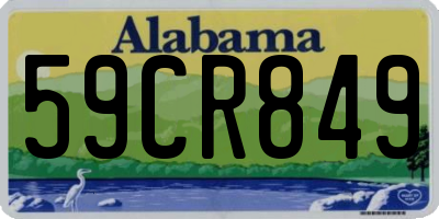 AL license plate 59CR849