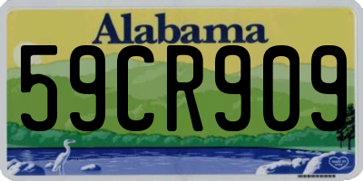 AL license plate 59CR909