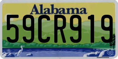 AL license plate 59CR919