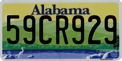 AL license plate 59CR929