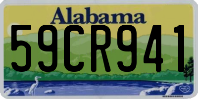 AL license plate 59CR941