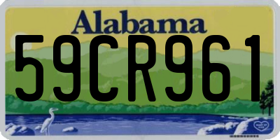 AL license plate 59CR961