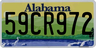 AL license plate 59CR972
