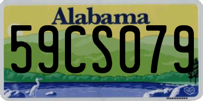 AL license plate 59CS079