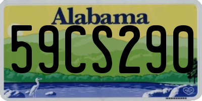 AL license plate 59CS290