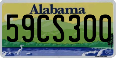 AL license plate 59CS300