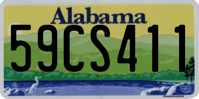 AL license plate 59CS411