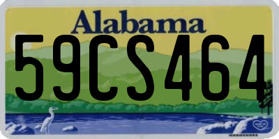 AL license plate 59CS464