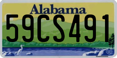 AL license plate 59CS491