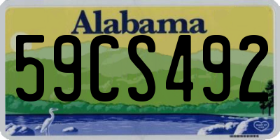 AL license plate 59CS492