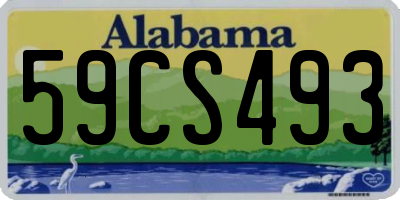 AL license plate 59CS493