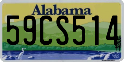 AL license plate 59CS514