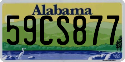 AL license plate 59CS877