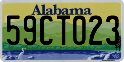 AL license plate 59CT023