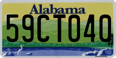 AL license plate 59CT040