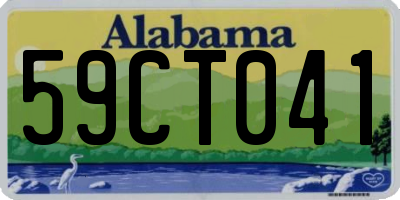AL license plate 59CT041