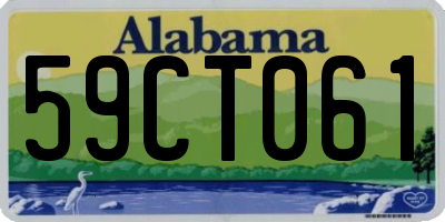 AL license plate 59CT061