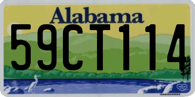 AL license plate 59CT114