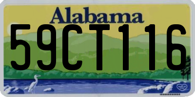 AL license plate 59CT116