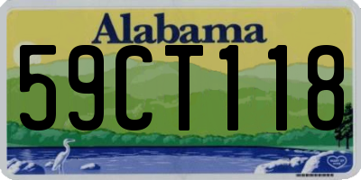 AL license plate 59CT118