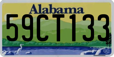 AL license plate 59CT133