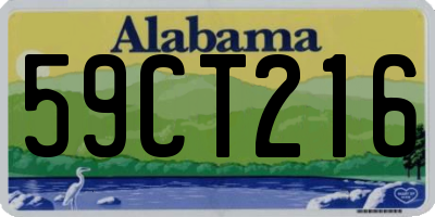 AL license plate 59CT216