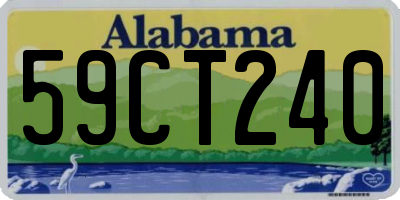 AL license plate 59CT240