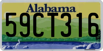 AL license plate 59CT316