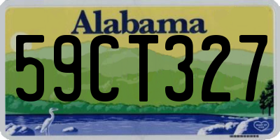 AL license plate 59CT327