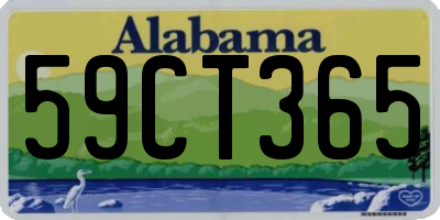 AL license plate 59CT365