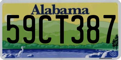 AL license plate 59CT387