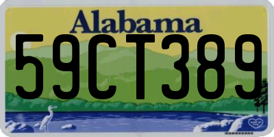 AL license plate 59CT389