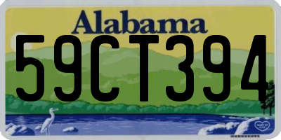 AL license plate 59CT394