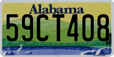 AL license plate 59CT408