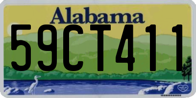 AL license plate 59CT411